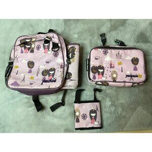 Urban Infant Bundle - Backpack Lunchbox Crayon Wallet - Violet